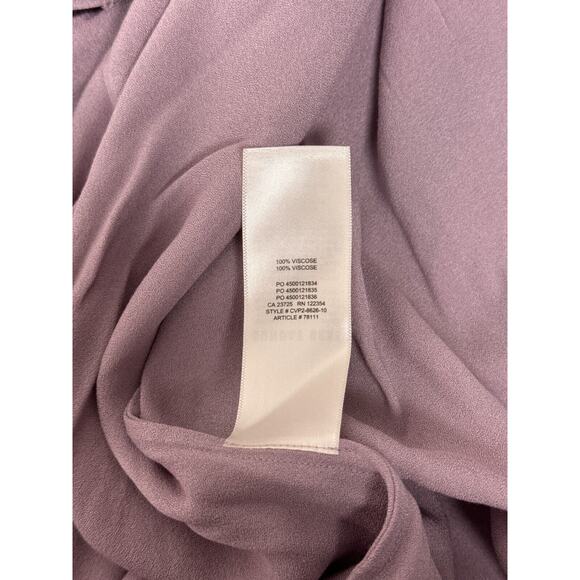 New Aritzia Dress Medium Womens Sunday Best Purple Ruffle Wrap - Picture 8 of 8